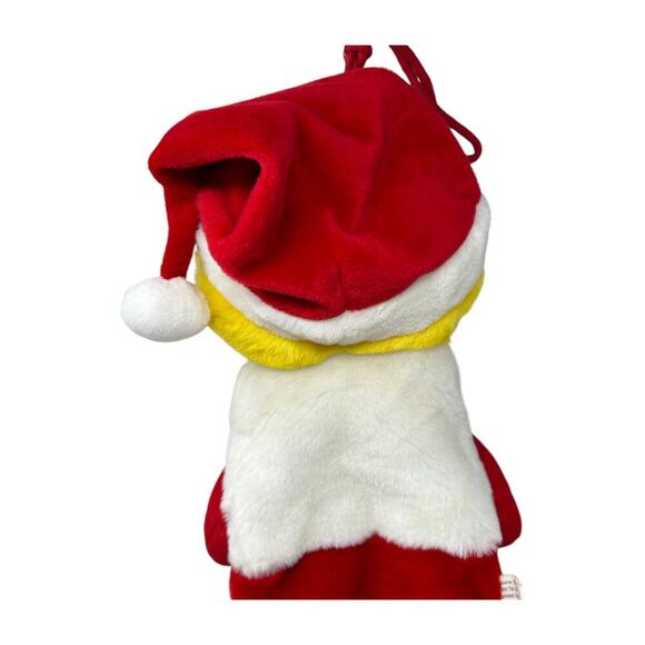Sesame Street Christmas Stocking Big Bird 3D Plush Santa Kurt Adler Vintage 1999 - Picture 10 of 16